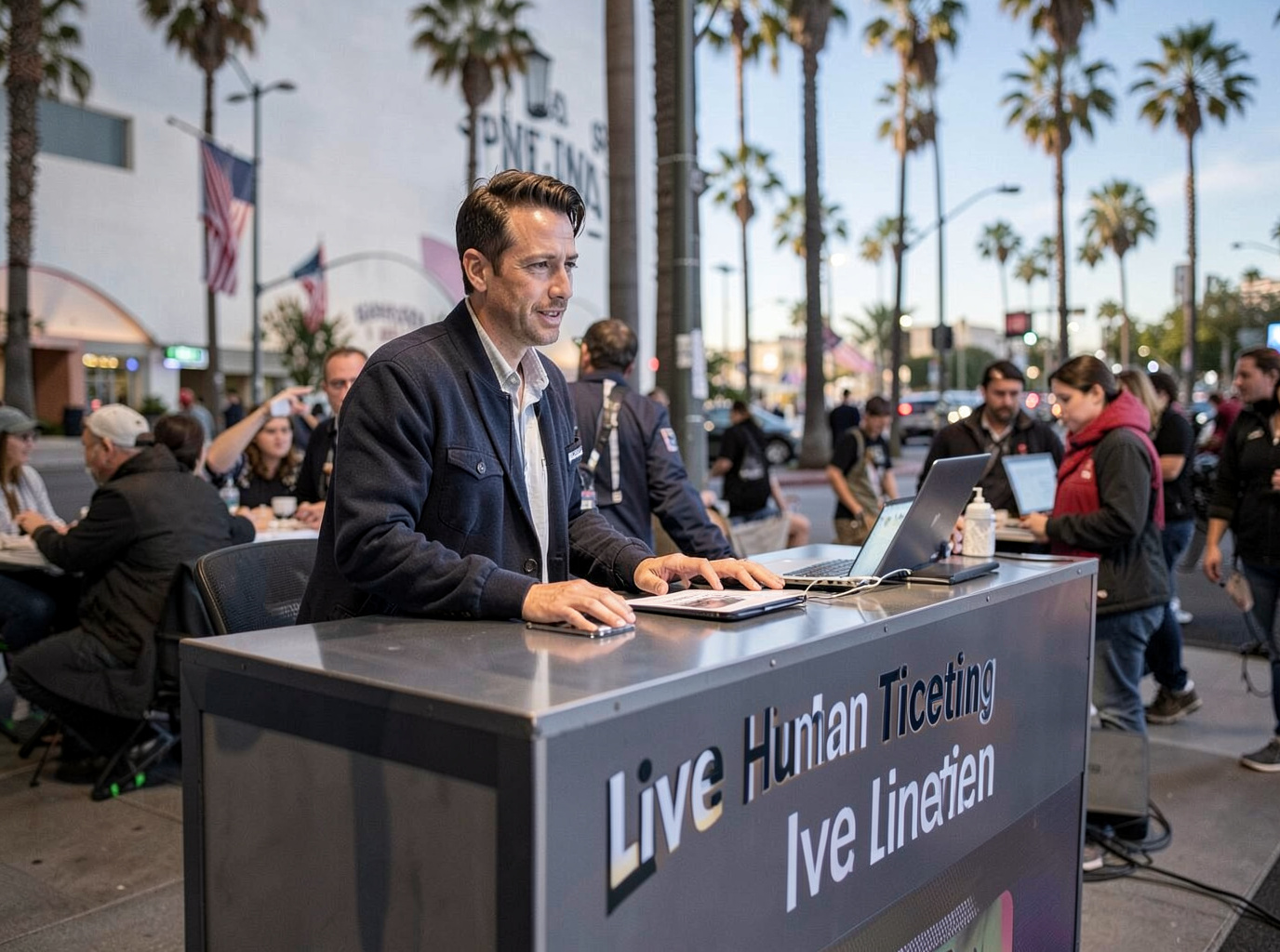 Live Human Ticketing Desk in Los Angeles